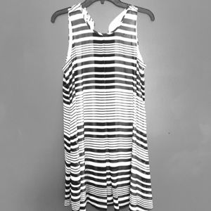 Calvin Klein Dress Navy Blue and White stripes
